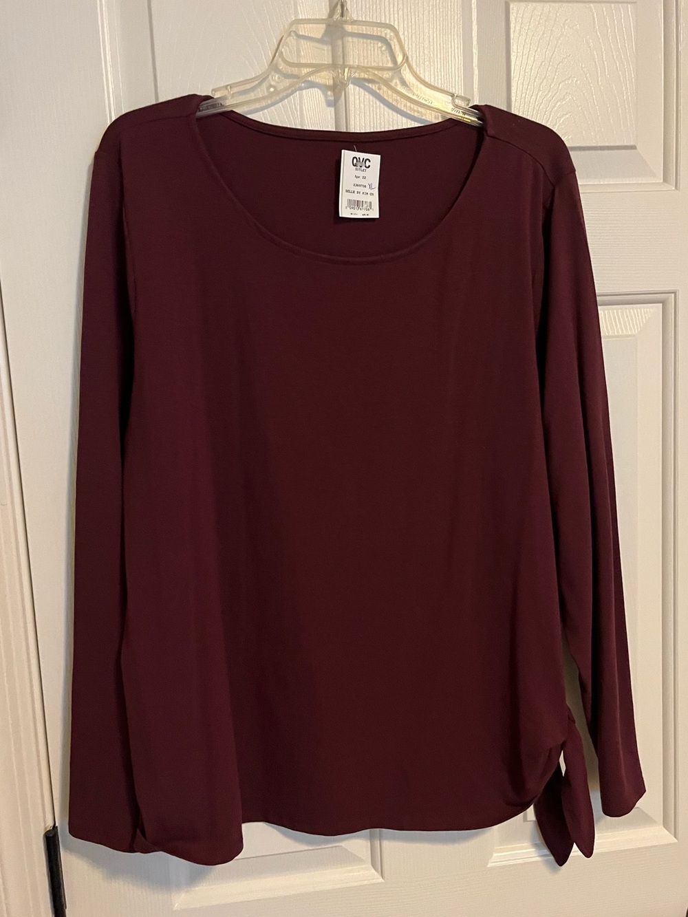 Belle Scoop Neck Tunic with Side Tie Detail